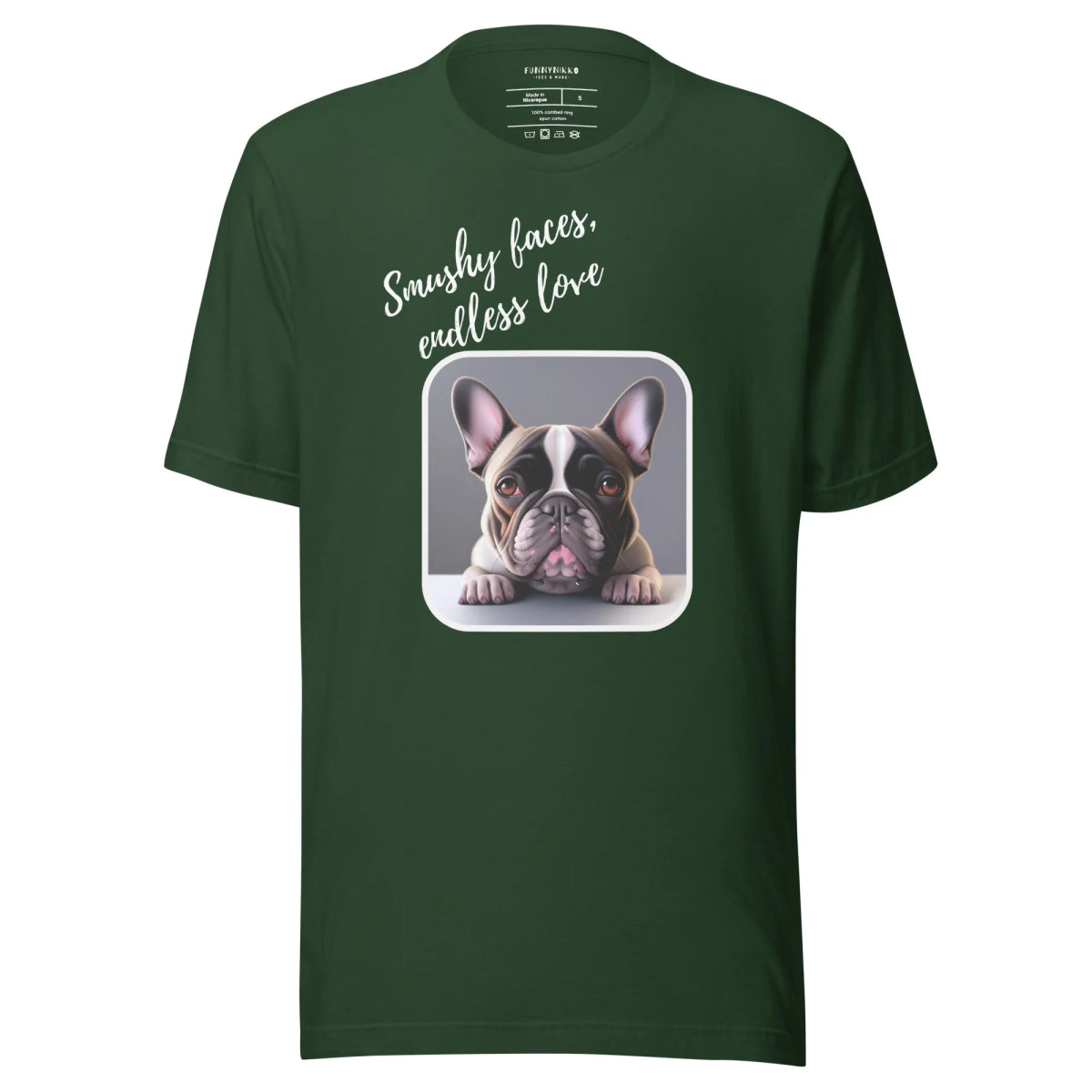 The Frenchie Love Fest Staple T-Shirt - Funny Nikko