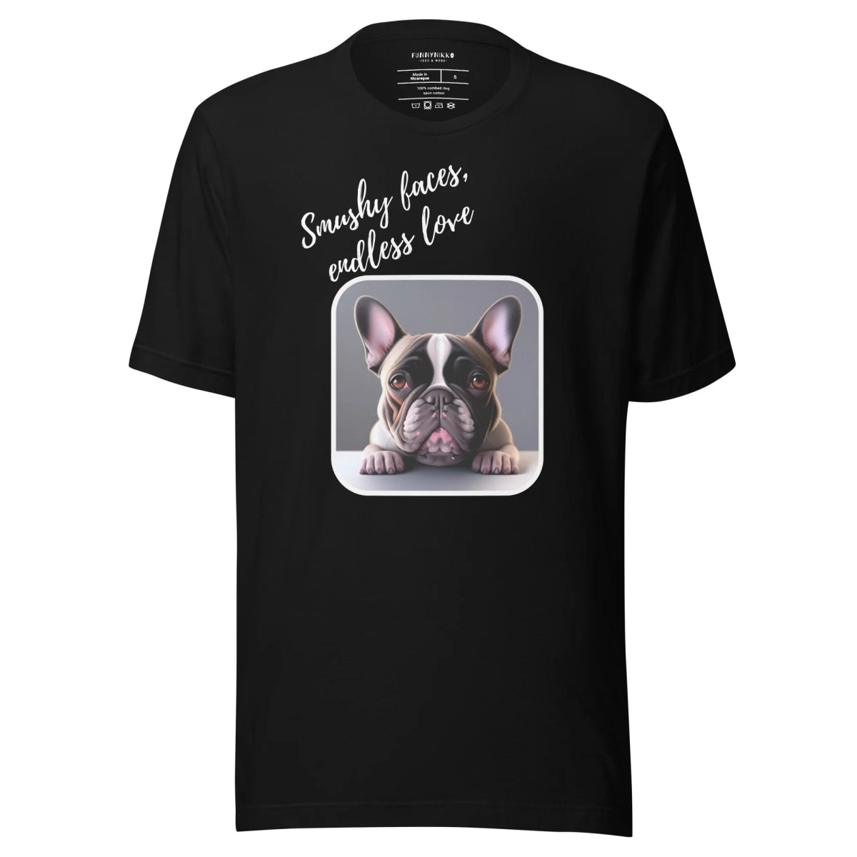 The Frenchie Love Fest Staple T-Shirt - Funny Nikko