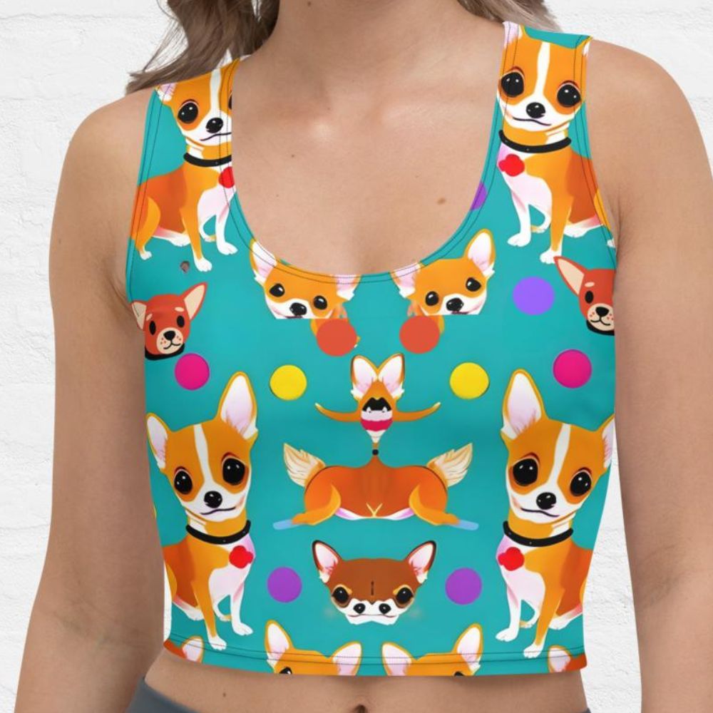 Vibrant Chih Crop Tank - Funny Nikko