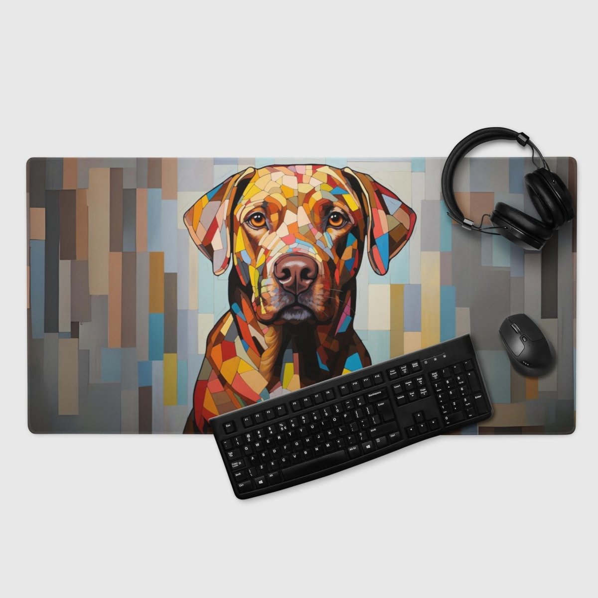 White Labrador Gaming Mouse Pad - Funny Nikko