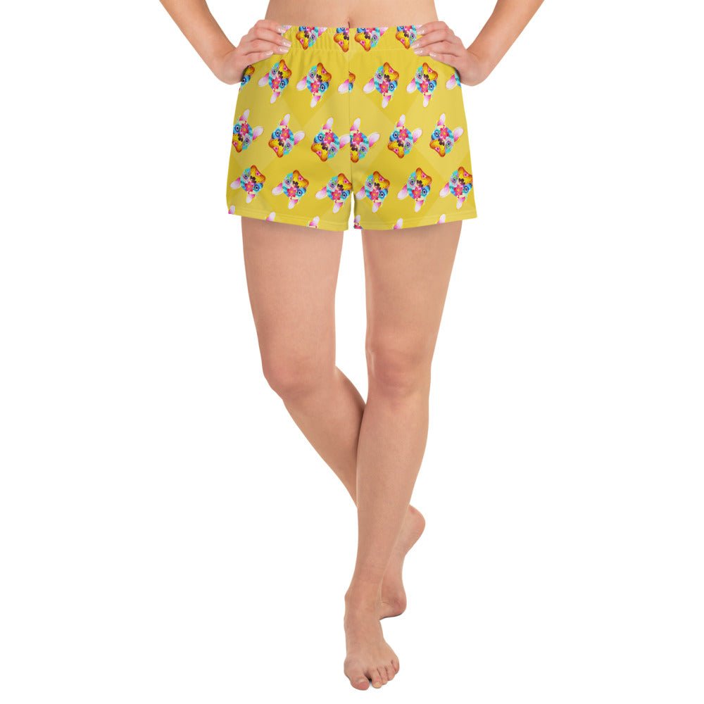 Yellow Frenchie Shorts - Funny Nikko